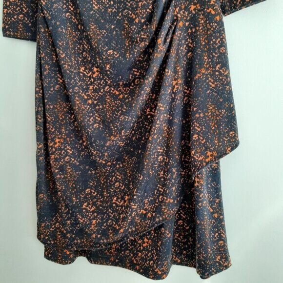 MARCELLE MARGAUX Sheath Knee Length Soft Stretch Dress Abstract Print Sz L - Picture 8 of 14